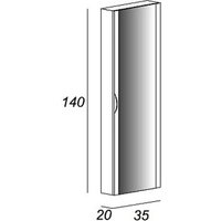  Cezares Шкаф-пенал 44737
