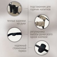 Универсальная коляска Bubago Gaudi Classic 3в1 BG 212-1 (бежевый)