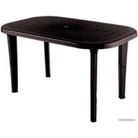 Стол Элластик-Пласт Овальный 136x82x74 (шоколадный)
