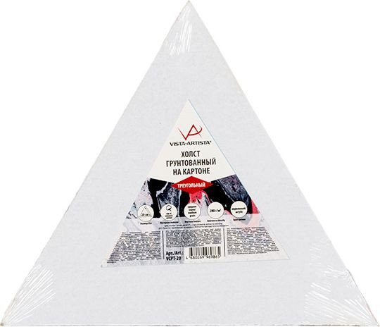 

Холст для рисования Vista-Artista VCPT-20 треугольный хлопок 20х17.3 см