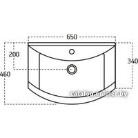 Умывальник Sanovit Zenon 65x46 [6065]