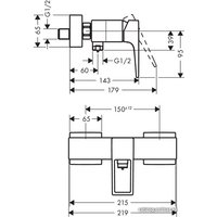 Смеситель Hansgrohe Metropol 74560000