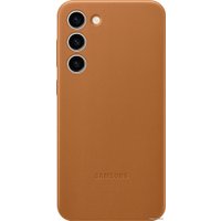 Чехол для телефона Samsung Leather Case S23+ (песочно-бежевый)