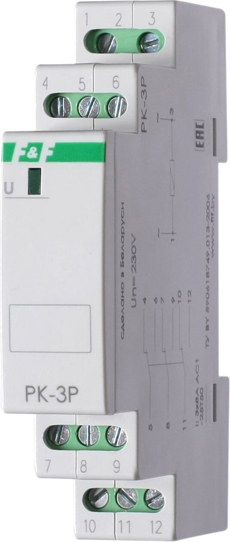 

Реле промежуточное Евроавтоматика F&F PK-3P-24 EA06.001.021