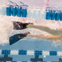 Ласты Finis Long Floating Fin Jr 1.05.037.00 (голубой/пурпурный)