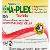 БАД NaturesPlus Hema-Plex (30 таблеток)