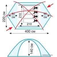 Экспедиционная палатка TRAMP Rock 4 v2