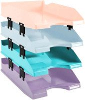 

Лоток для бумаг Exacompta Combo Pastel 113296SETD (ассорти)