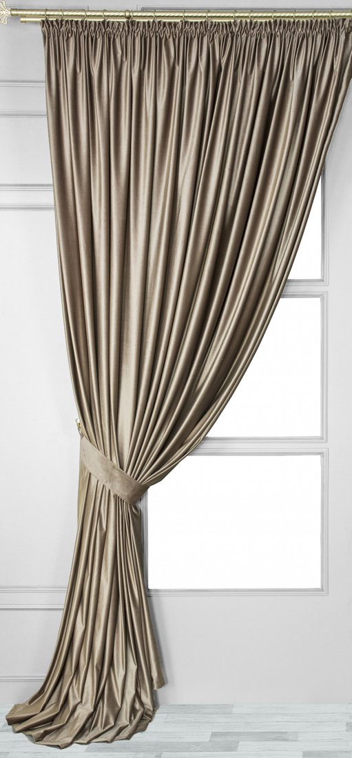 

Штора Mio Tesoro Velvet 1.5x2.5 м (капучино)