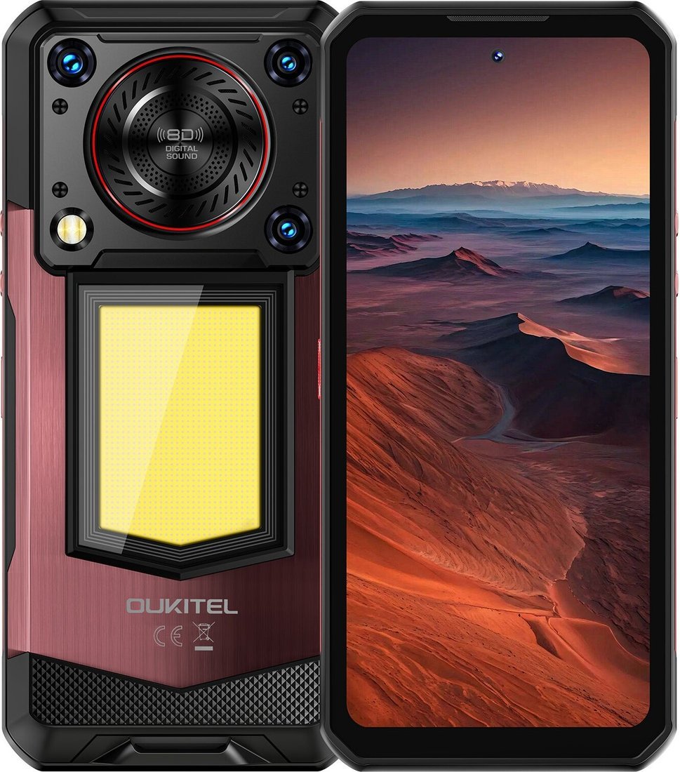 

Телефон Oukitel WP56 12GB/512GB (черный/красный)