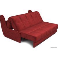 Диван Мебель-АРС Аккордеон Барон №2 (бархат, красный star velvet 3 dark red)