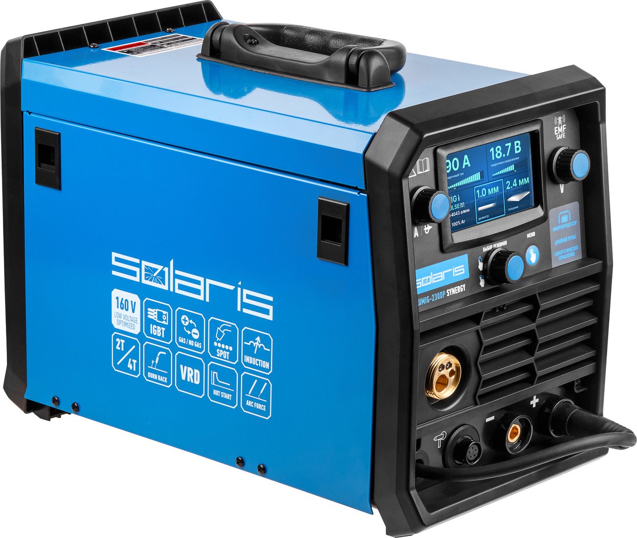 

Сварочный инвертор Solaris ALUMIG-230DP Synergy
