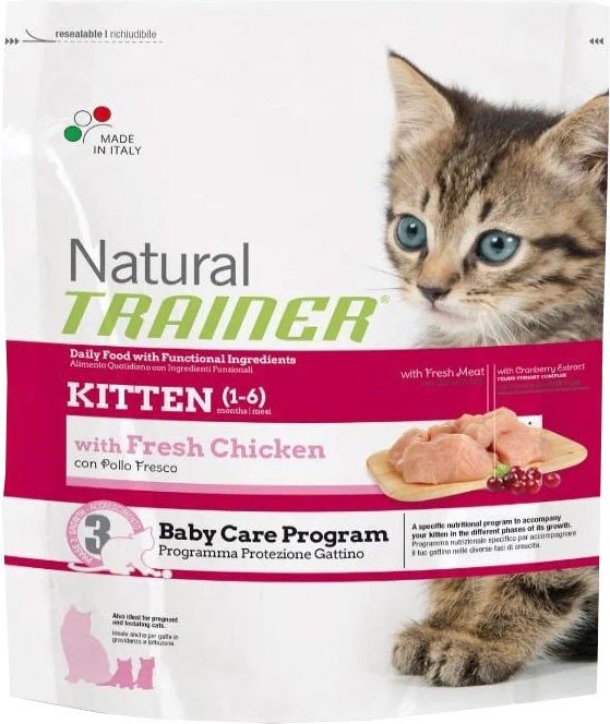 

Сухой корм для кошек Trainer Natural Kitten Fresh Chicken 0.3 кг