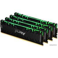 Оперативная память Kingston FURY Renegade RGB 4x32GB DDR4 PC4-25600 KF432C16RBAK4/128