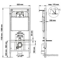 Инсталляция для унитаза Berges Wasserhaus Novum 525 040000