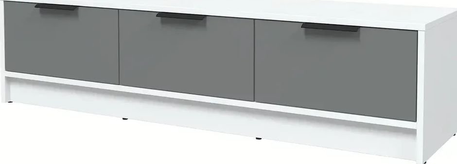 

Тумба Интерлиния ТВ Концепт КТ-ТВ3-35 Глосс (белый платинум/серый)