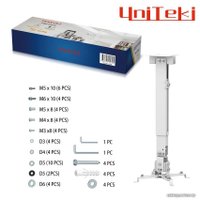 Кронштейн для проектора UniTeki PM2102W (белый)