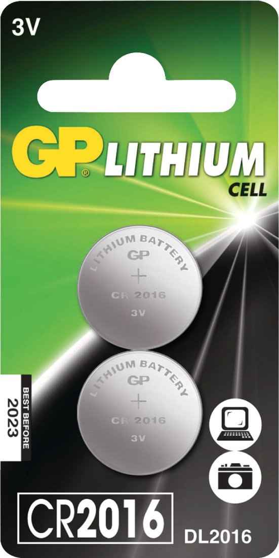 

Батарейка GP Lithium CR2016 2 шт.