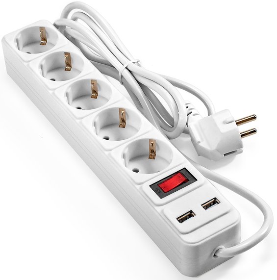 

Сетевой фильтр ExeGate SP-5-USB-1.8W