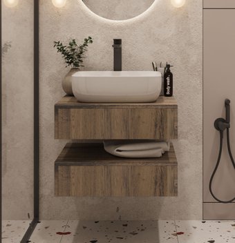 ЗОВ Тумба под умывальник Токио Премиум 60 TP260AWPTOC (аттик)