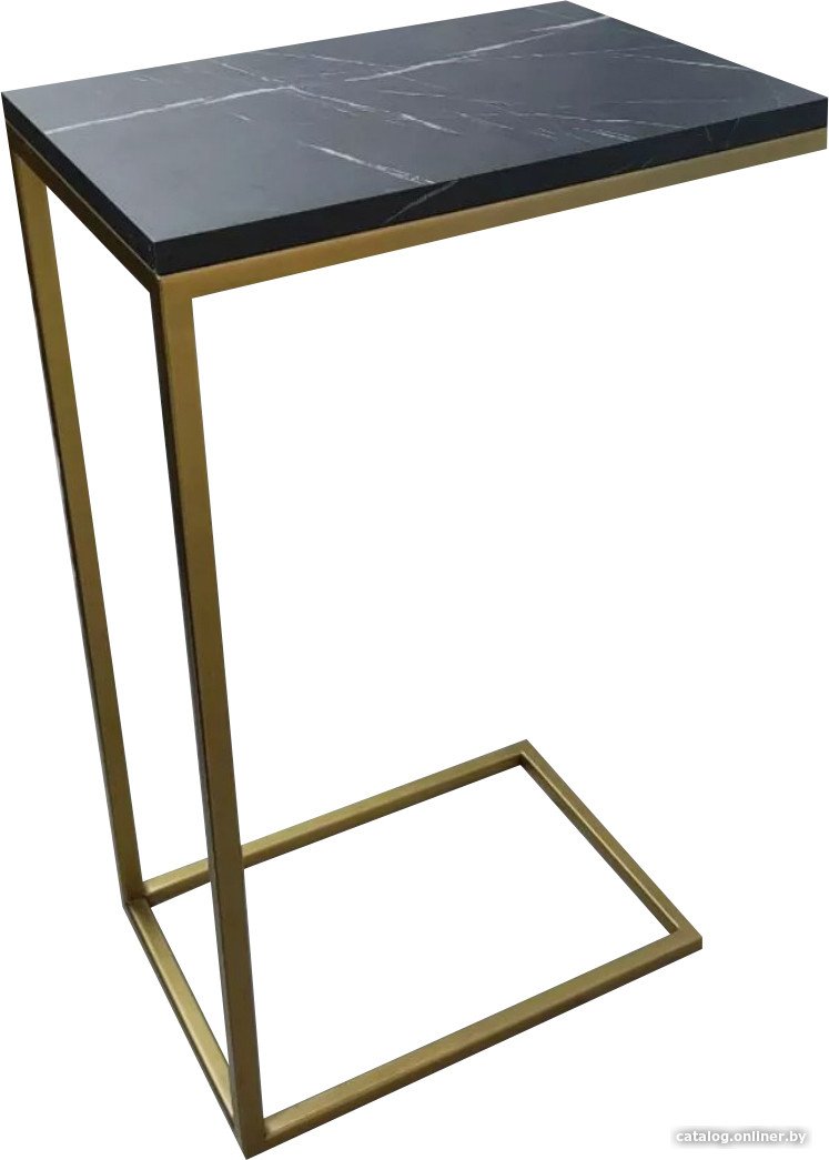 Приставной столик BZT Simmin Golden SCGD001 (золотое основание/черная доска)