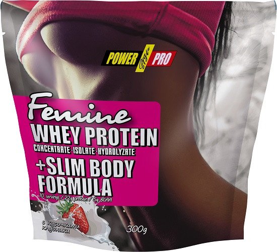 

Протеин сывороточный (изолят) Power Pro Femine PP982118 (300г, клубника)