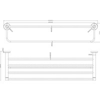 Держатель для полотенца Lauter 21TS2011 (Chrome)