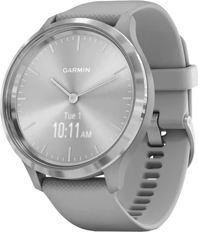 

Гибридные умные часы Garmin Vivomove 3 (серебристый/серый)