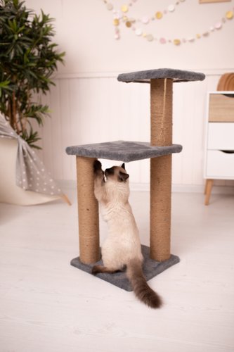 Когтеточка Kogti 3 этажа (серый)