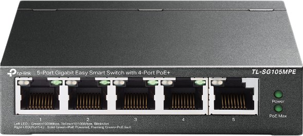 

Настраиваемый коммутатор TP-Link TL-SG105MPE