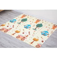 Игровой коврик Evolution Print B (синяя птица/мишка)