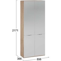 Шкаф распашной Трия Глосс 366 СМ-319.07.014 (яблоня беллуно)