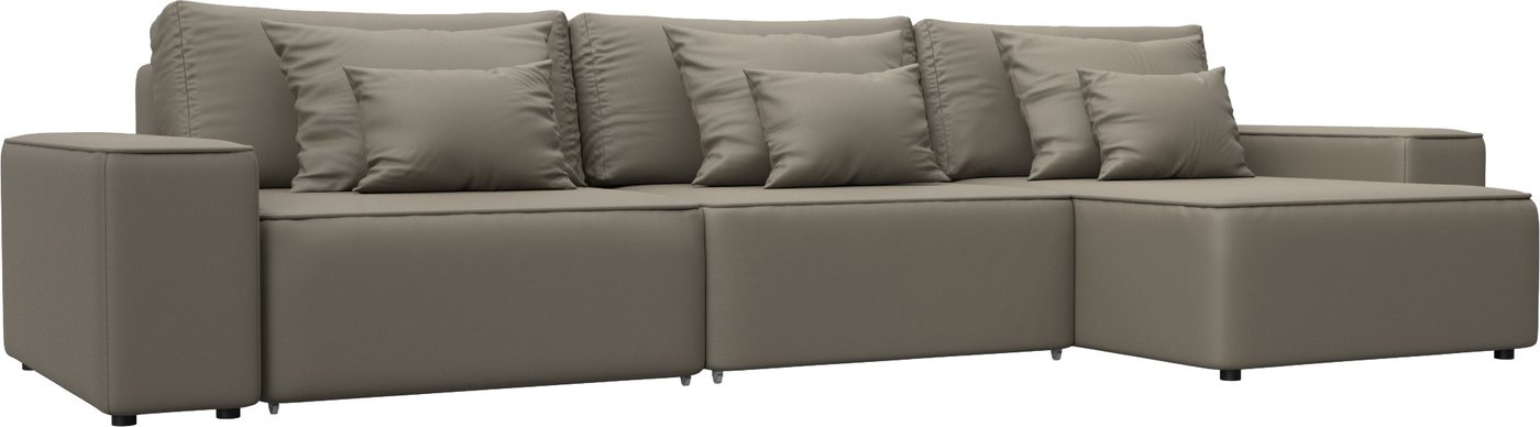 

Угловой диван Лига диванов Лига-074 универсальный 129871 (экокожа Grifon 04 бежевый)