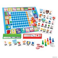 Детская настольная игра Русский стиль Тренажер Чтение по слогам 03418