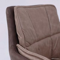 Стул с подлокотниками Алвест AV 326 (коричневая замша 04/черный)
