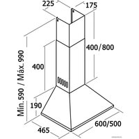 Кухонная вытяжка CATA V3-S600 IV