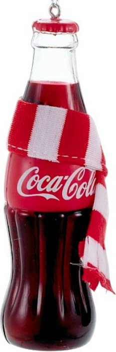 

Елочная игрушка Kurt S. Adler Kurt Christmas 2025 Кока-кола в шарфике CC1121