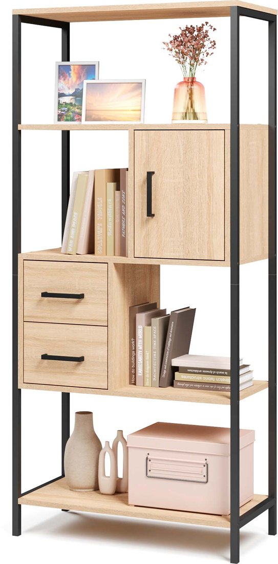 

Стеллаж Mio Tesoro Cool Joy Loft (дуб сонома/черный)