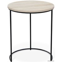 Журнальный столик Sheffilton SHT-CT7 (дуб беленый/черный муар)