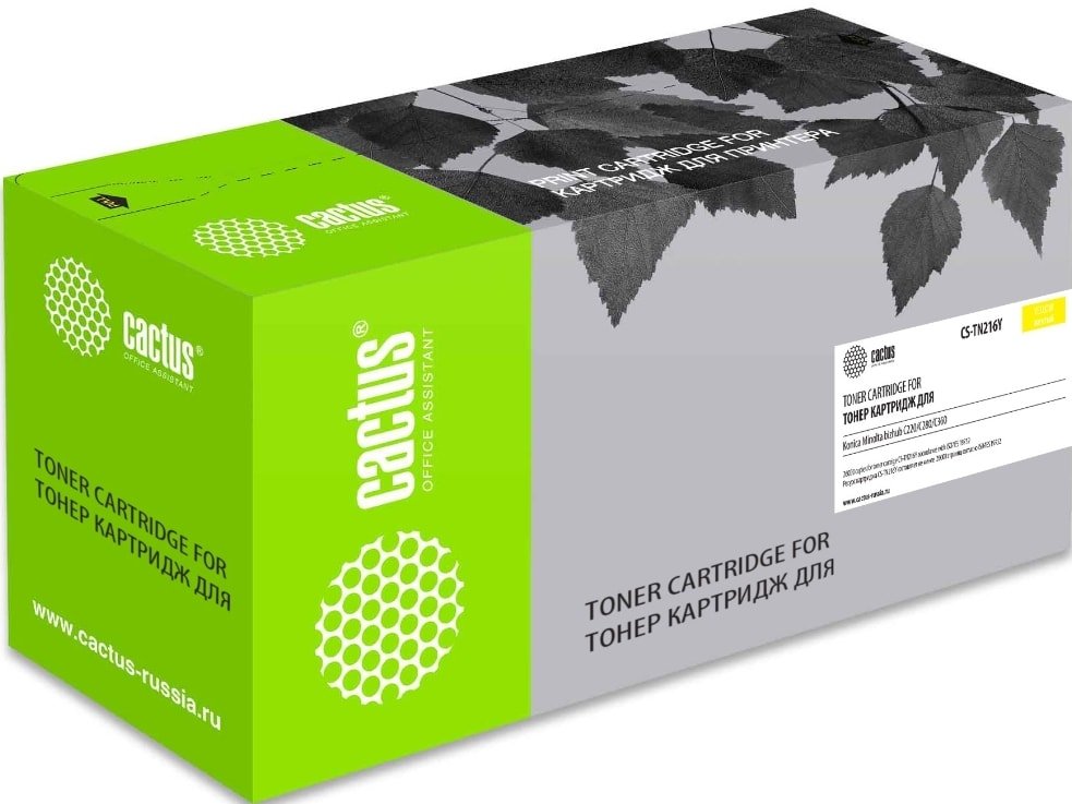 

Картридж CACTUS CS-TN216Y (аналог Konica Minolta TN216Y)