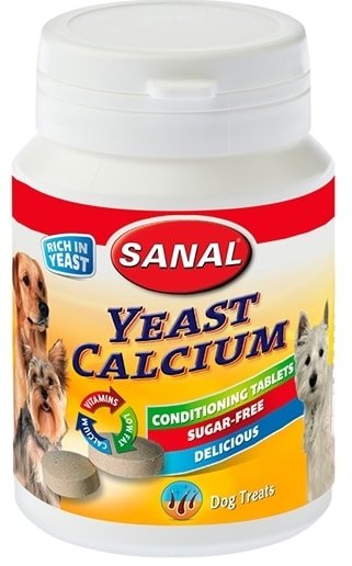 

Лакомство для собак Sanal дрожжи-кальций 75 г