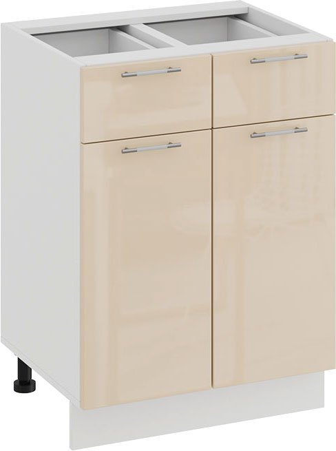 

Шкаф напольный Трия Весна 1Н6Я1 (белый/ваниль глянец)