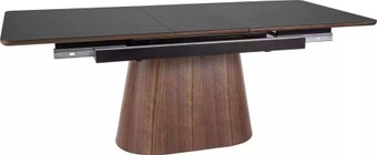 Кухонный стол Signal Monaco 160-200/90 (черный/орех)