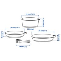 Набор кастрюль Ikea Slatrocka 00560586