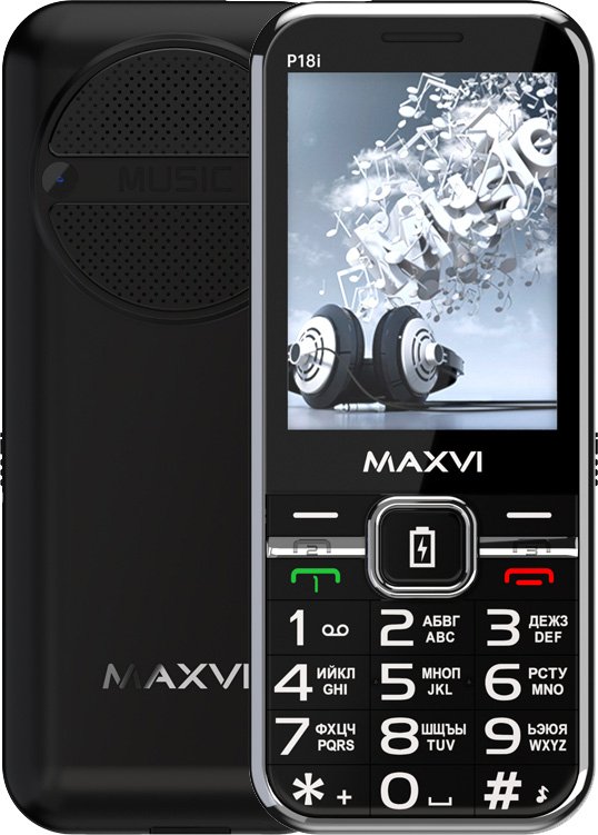

Телефон Maxvi P18i (черный)