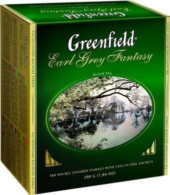 Черный чай Greenfield Earl Grey Fantasy 100 шт