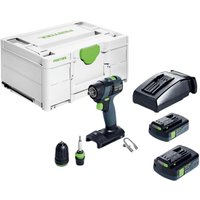Дрель-шуруповерт Festool TXS 18 C 3.0-Plus 576895 (с 2-мя АКБ, кейс)