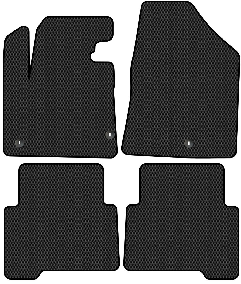 

Комплект ковриков для авто Alicosta Hyundai Santa Fe III (suv / DM) 2012 - 2019 (черный, ромб)