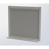  Aquanet Зеркало Бостон М 100 209674 (белый матовый)