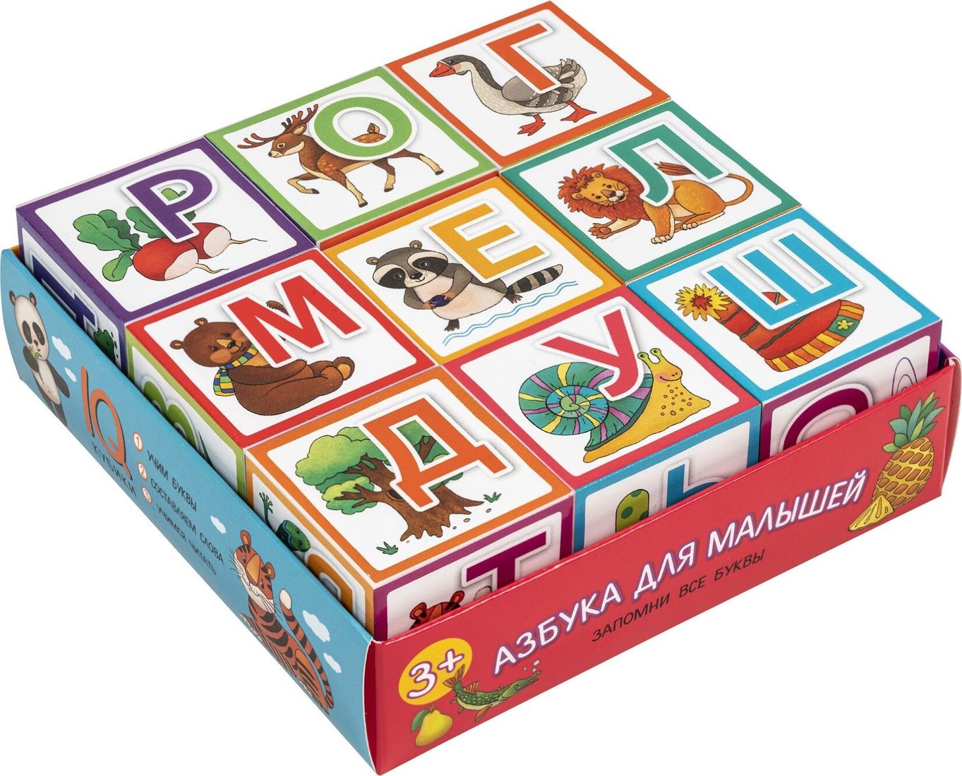 

Развивающая игра Айрис-Пресс Умные кубики в поддончике. Азбука для малышей 9785811280087